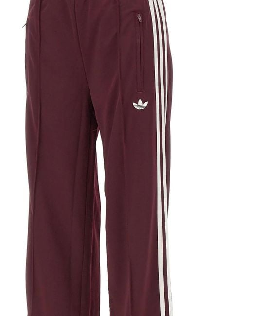 Pantaloni Sportivi Firebird Con Banda Laterale di Adidas in Red