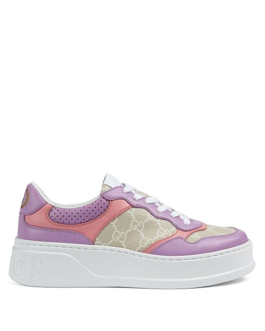lavender designer sneakers
