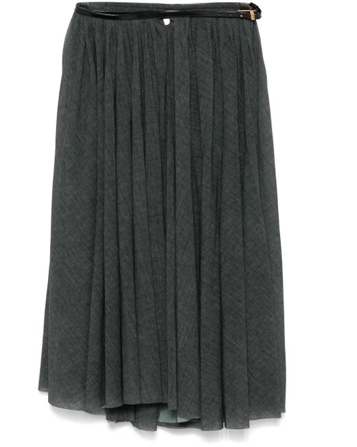 Philosophy Di Lorenzo Serafini Gray Midirock Mit Falten