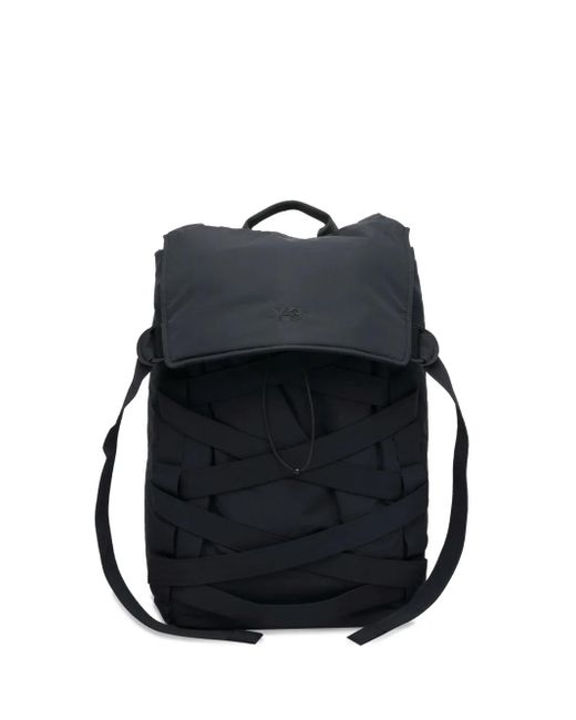 Y-3 Black Cross-Strap Backpack for men