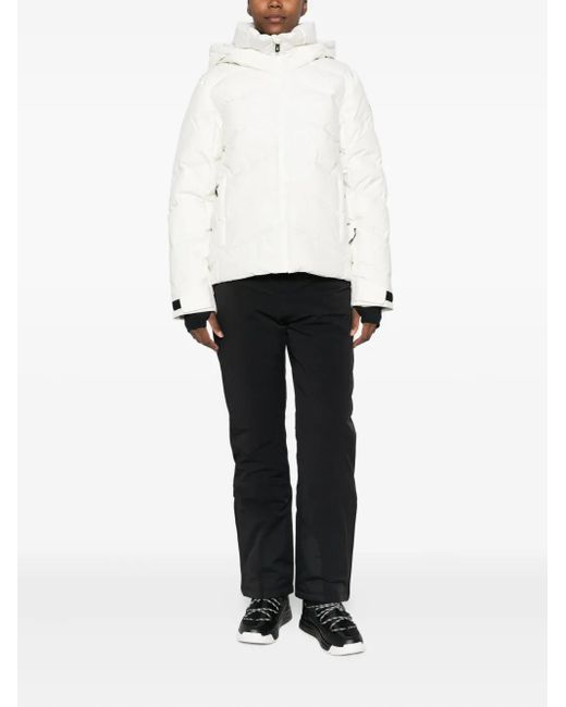 Rossignol White Hooded Puffer Jacket