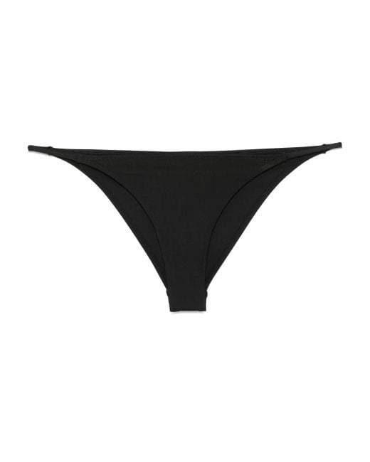 Coperni Black Crystal-Logo Bikini Bottoms