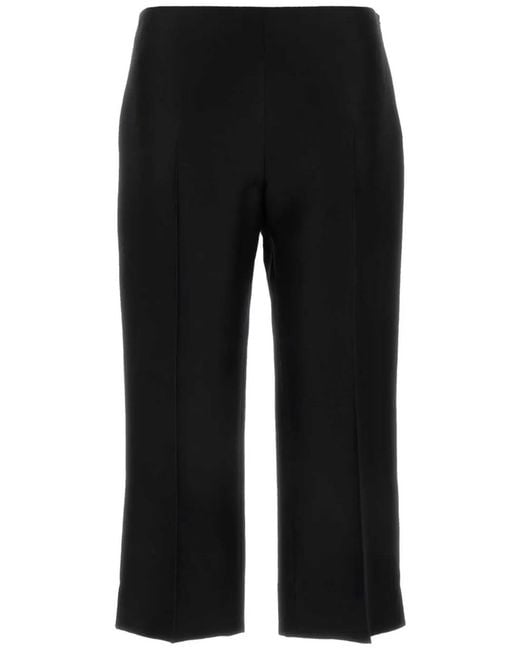 The Row Black Adelie Cropped Trousers