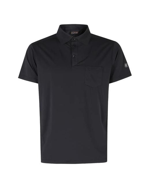 Save The Duck Black Polo Jacob À Poche Poitrine for men