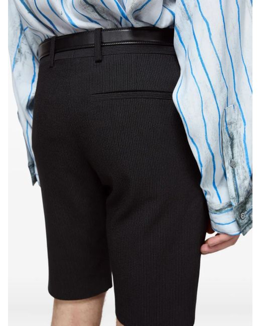 Acne Black Welt-Pocket Shorts for men