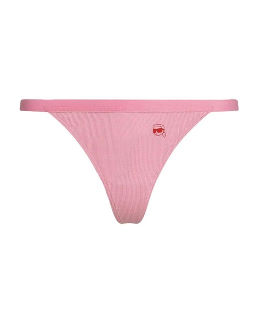 Karl Lagerfeld Ikon リブソング 3枚セット Pink