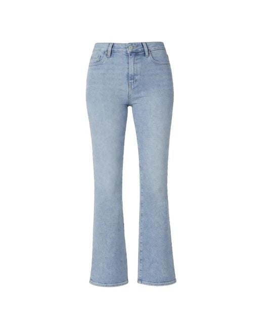 PAIGE Blue Mason Crop Flared Jeans