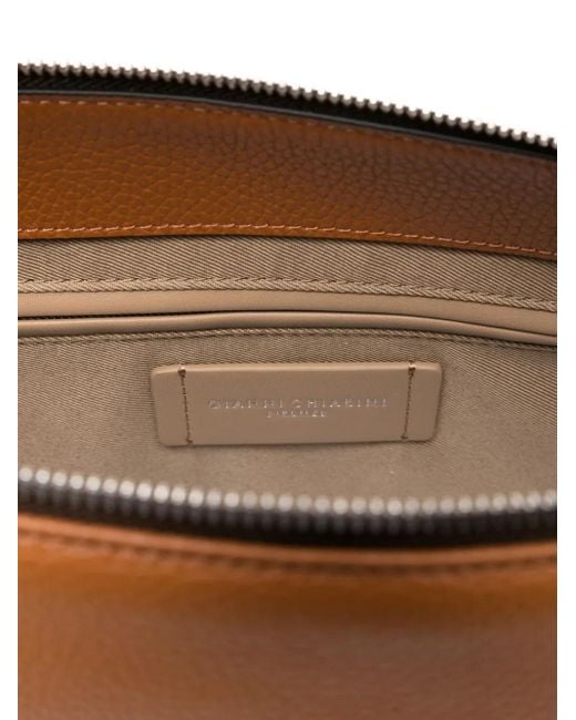 Gianni Chiarini Brown Brina Drawstring Top-Handle Shoulder Bag