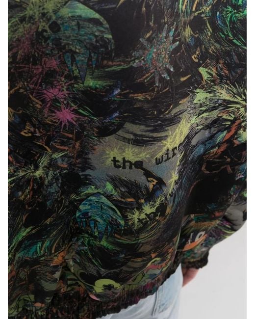 Liberal Youth Ministry Green Patterned Pullover Hoodie for men