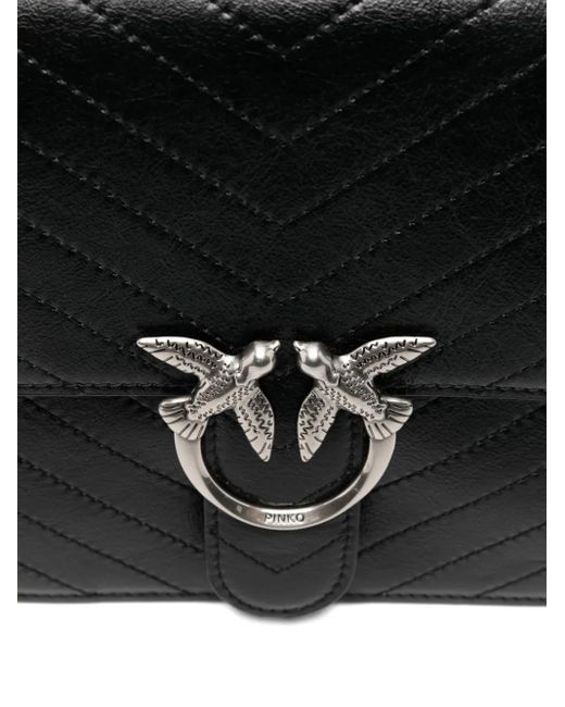 Pinko Black Love One Light Crossbody Bag
