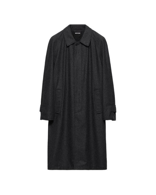 Prada Black Manteau Re-Wool for men