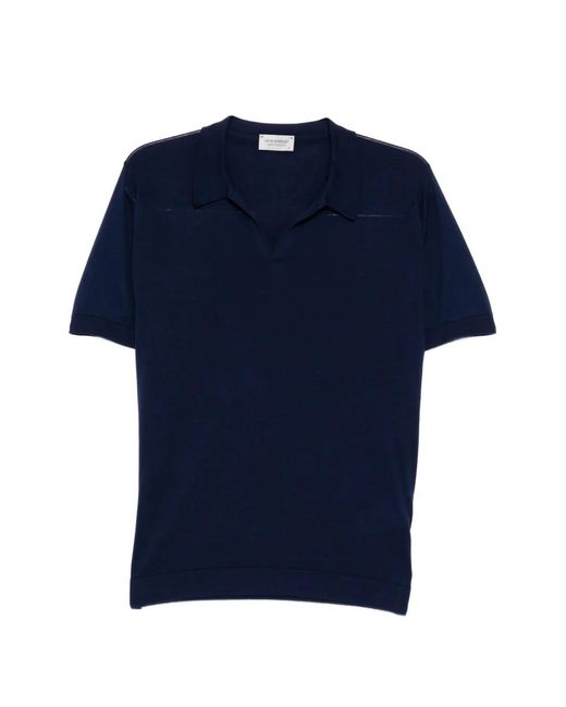 John Smedley メンズ ブルー Noah スキップカラーシャツの通販はau PAY