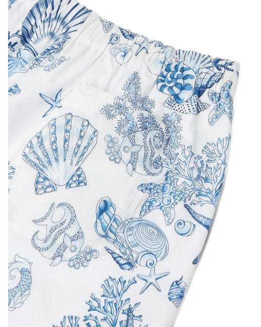 Versace Coral Theater Shorts in Blue für Herren