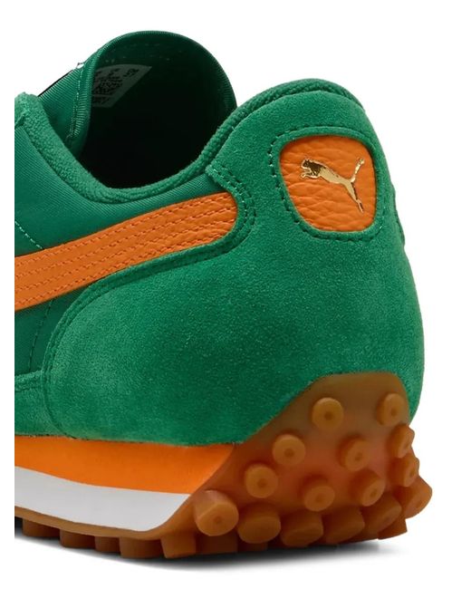 PUMA Green Easy Rider Panelled Sneakers