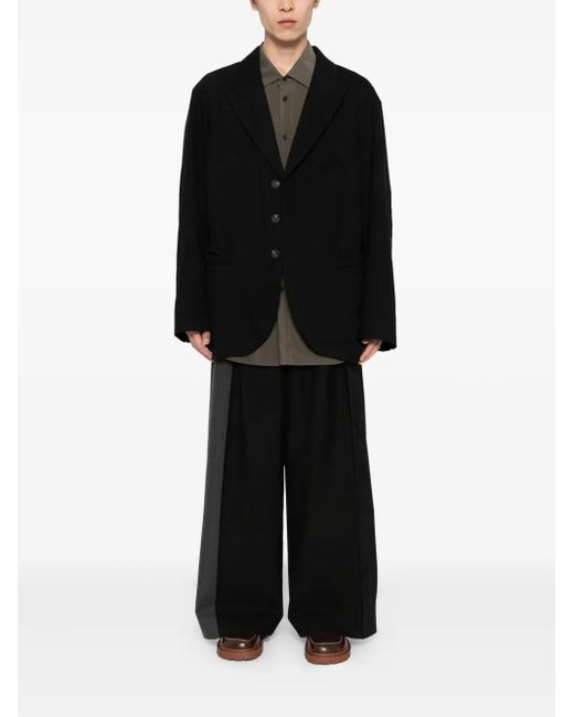Ziggy Chen Black Single-Breasted Blazer for men