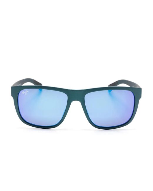 Maui Jim Blue Logo-Print Sunglasses
