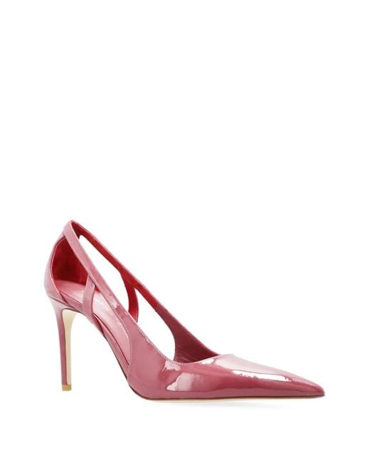 Stuart Weitzman Pink Stuart Power Cutout 85 Pumps