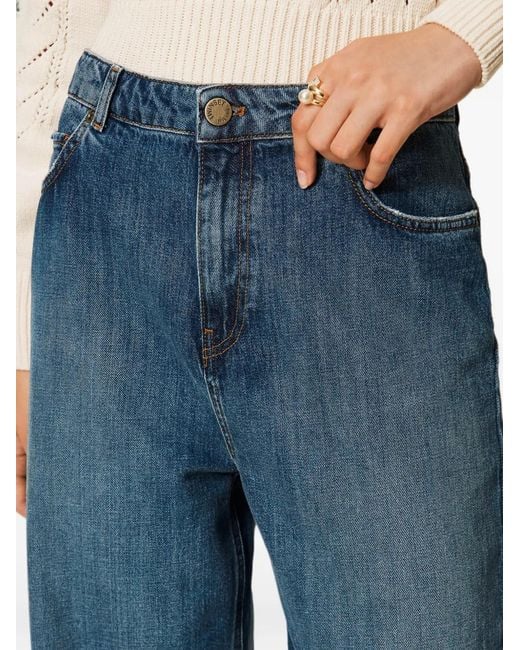 Twinset Blue Jean Ample À Cinq Poches