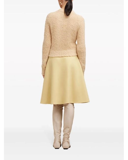 AMI Natural A-Line Skirt