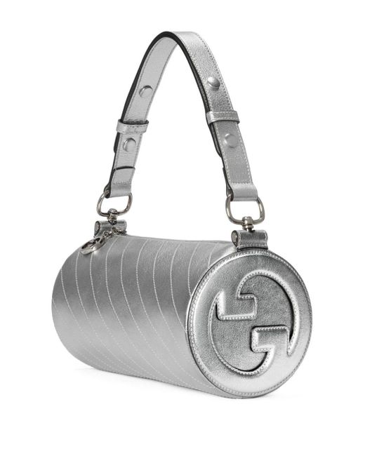 Gucci Gray Mini Blondie Shoulder Bag