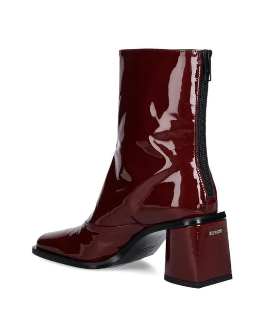 KENZO Brown 75Mm Kimi Square-Toe Boots