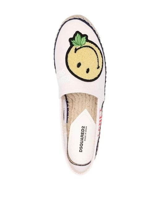 Espadrilles À Détail De Patch DSquared² en coloris Multicolor