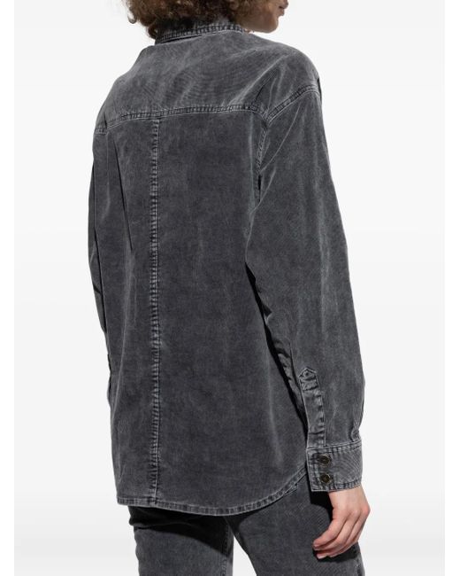 Isabel Marant Blouse Met Opgestikte Zak in het Gray