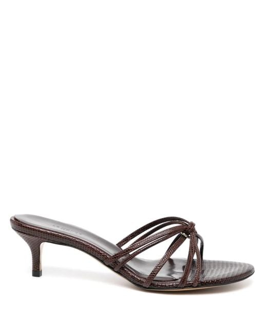 Le Monde Beryl Brown Sofia Heeled Sandals