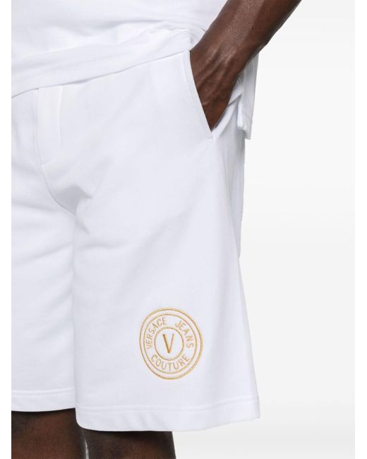 メンズ Versace V-emblem トラックパンツ White