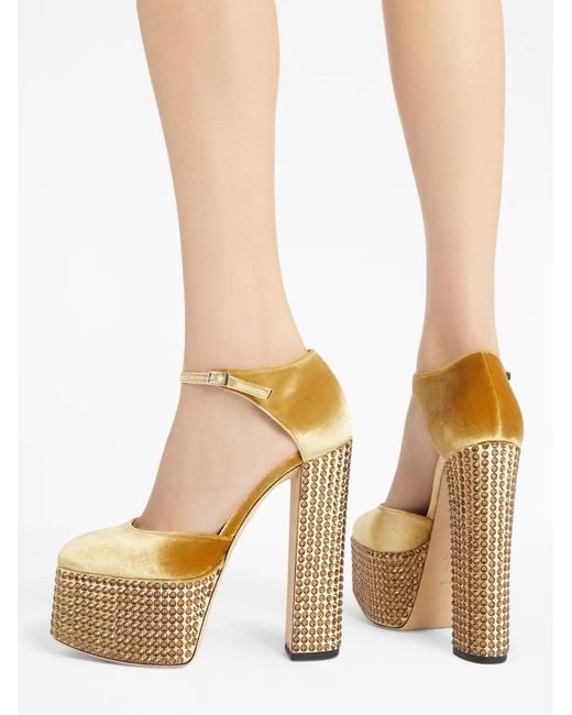 Giuseppe Zanotti White 150Mm Bebe Strass Pumps