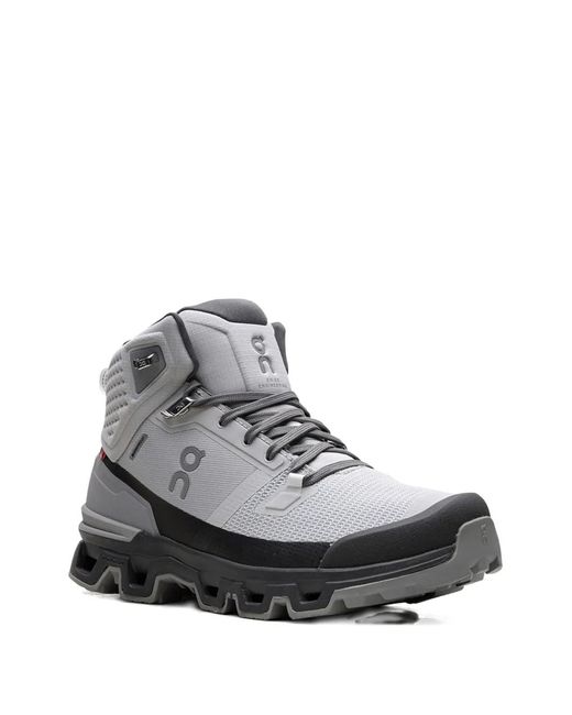 On Shoes Gray Cloudrock 2 Waterproof "Glacier Eclipse" Sneakers