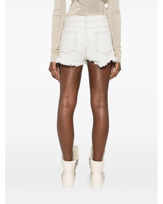 Rick Owens White Sandales À Détails Frangés