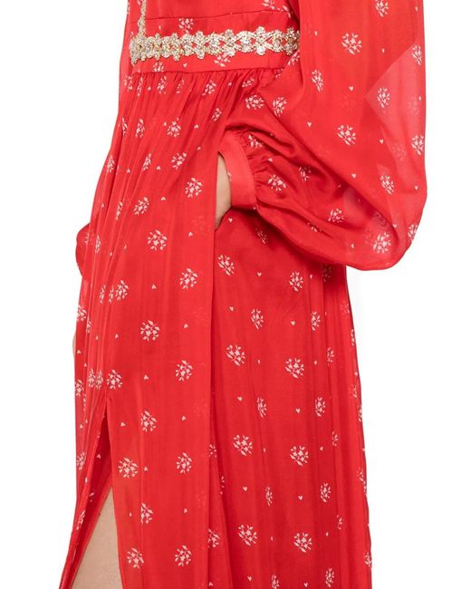 Macgraw Red Baroque Dress