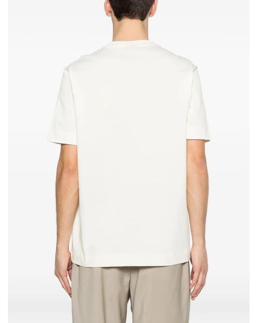 Emporio Armani White Logo T-Shirt for men