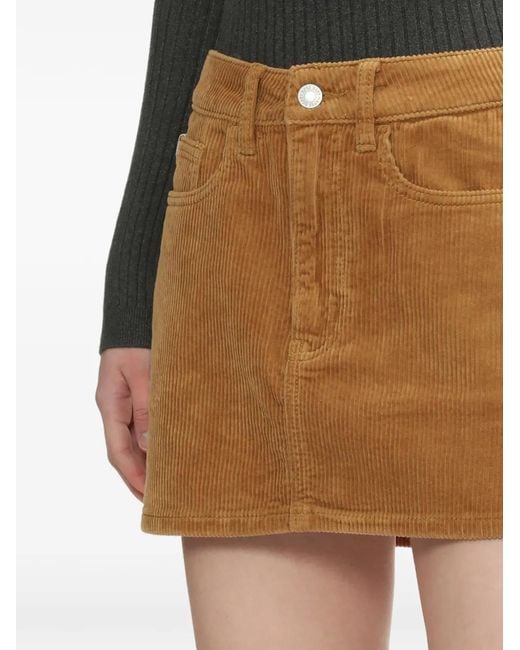 A Bathing Ape Brown Corduroy Heart Pocket Mini Skirt
