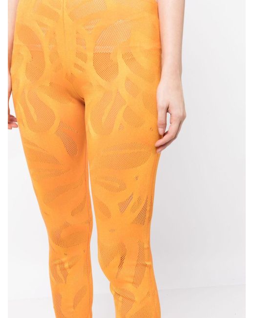 Pleats Please Issey Miyake A-poc Bloom Perforated leggings in