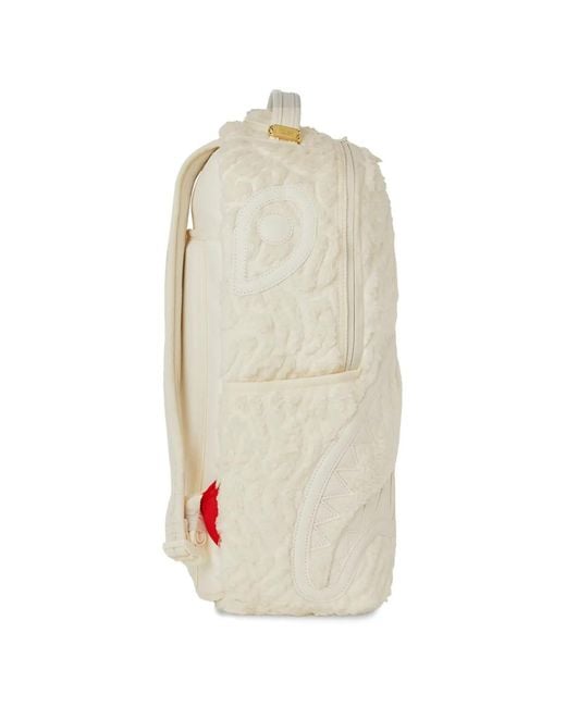 Sprayground White Shark-Design Backpack