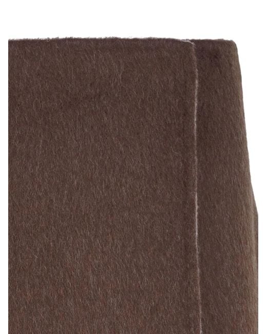 P.A.R.O.S.H. Brown Logical Mini Skirt