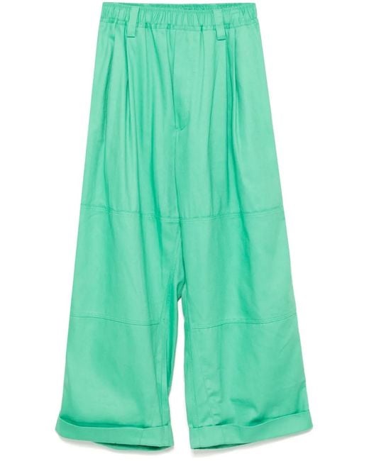 MERYLL ROGGE Green Workware Drawstring Chino Pant