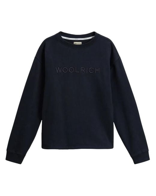 Woolrich Blue Fleece Jersey T-Shirt