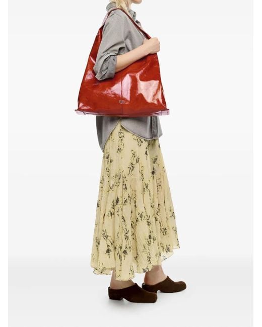 Borsa A Spalla Bikini Paper Grande di Bimba Y Lola in Red