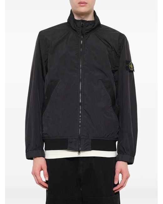 Stone Island Black 4100111 Crinkle Reps Ny Jacket for men