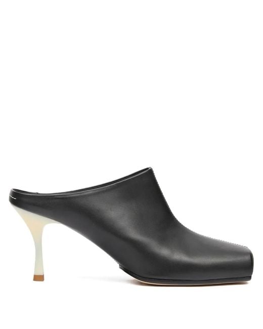 MM6 by Maison Margiela Brown Square-Toe Mules