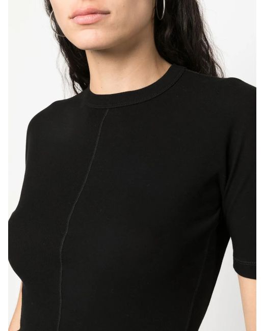 Y-3 Black Fitted Ss Tee