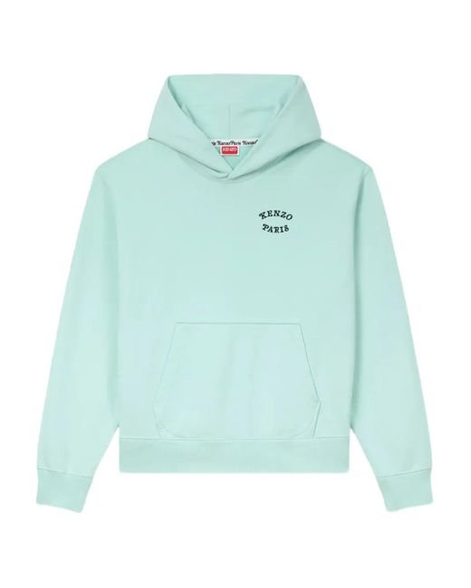 KENZO Blue Logo Hoodie for men