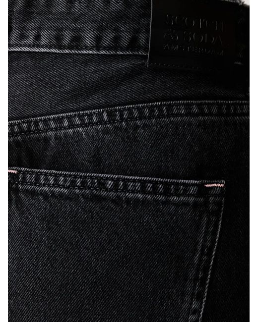 Scotch & Soda Black Wide-Leg Jeans
