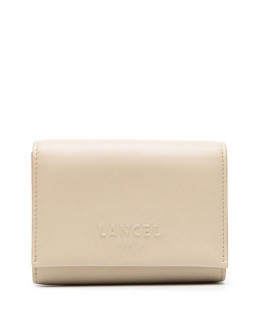 Lancel Natural Billie Leather Flap Wallet