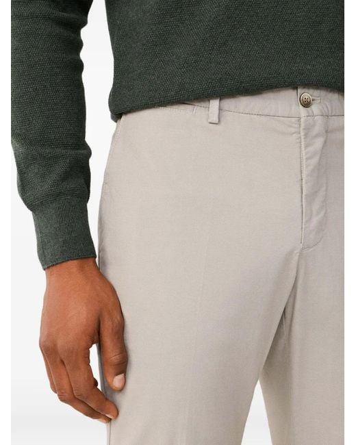 Hackett Natural Kensington Belt-Loop Trousers for men