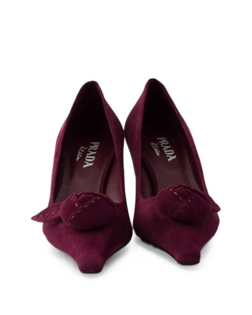 Prada Purple Suede Pumps