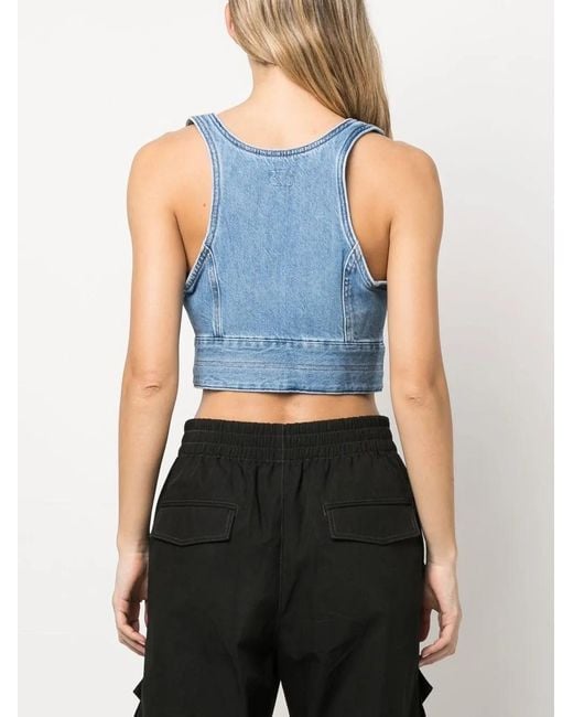 Levi's Blue Denim Sleeveless Top